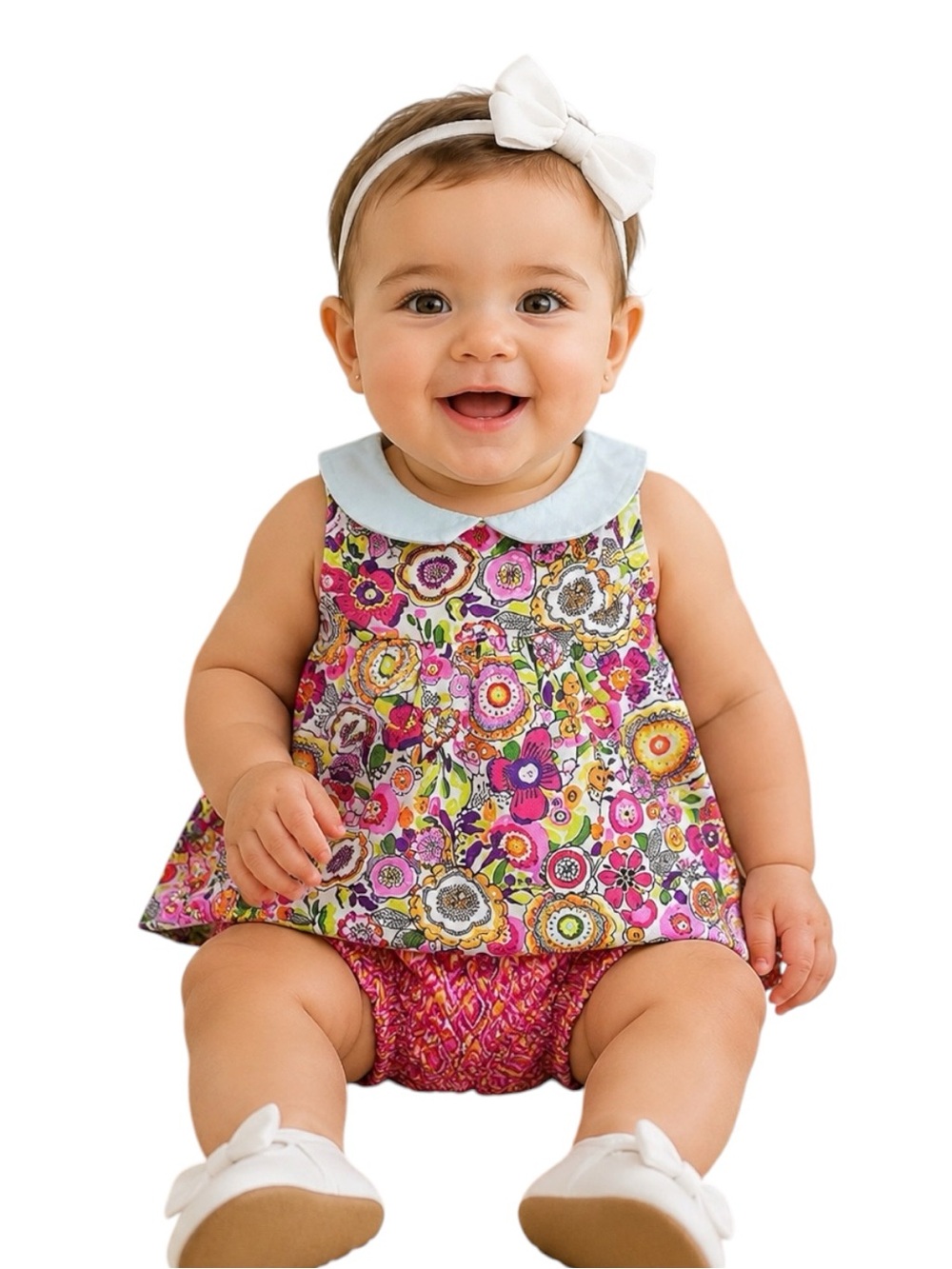 VERA BRADLEY BABY: Vera Bradley Dress and Bloomers Clementine -Size 6-9 months